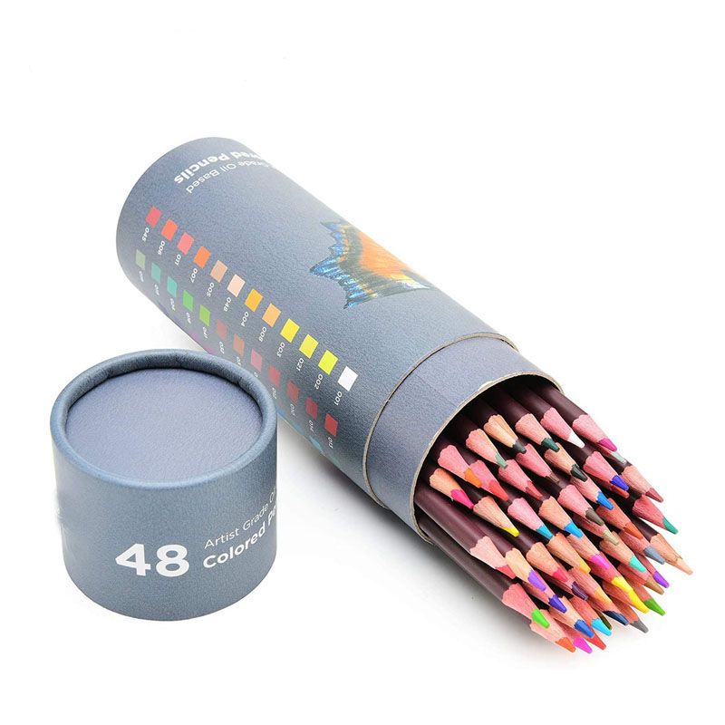 水溶性彩色铅笔48色彩铅画笔套装手绘用品绘画幼儿园文具涂鸦可擦