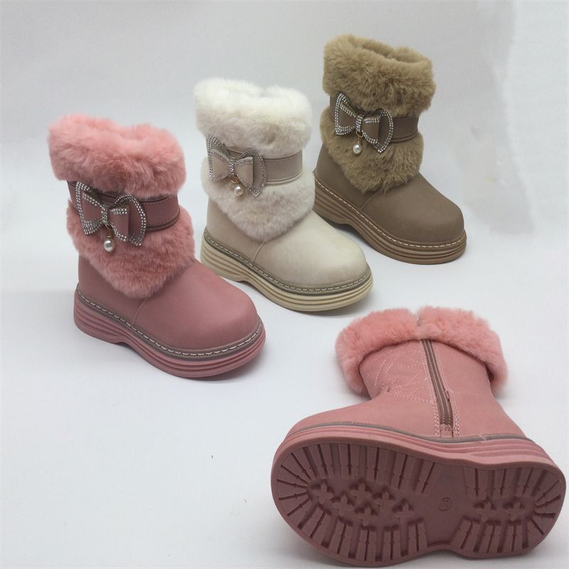 新款童鞋儿童马丁靴2021春季新品中大童平底侧拉链靴女童防滑靴子a52