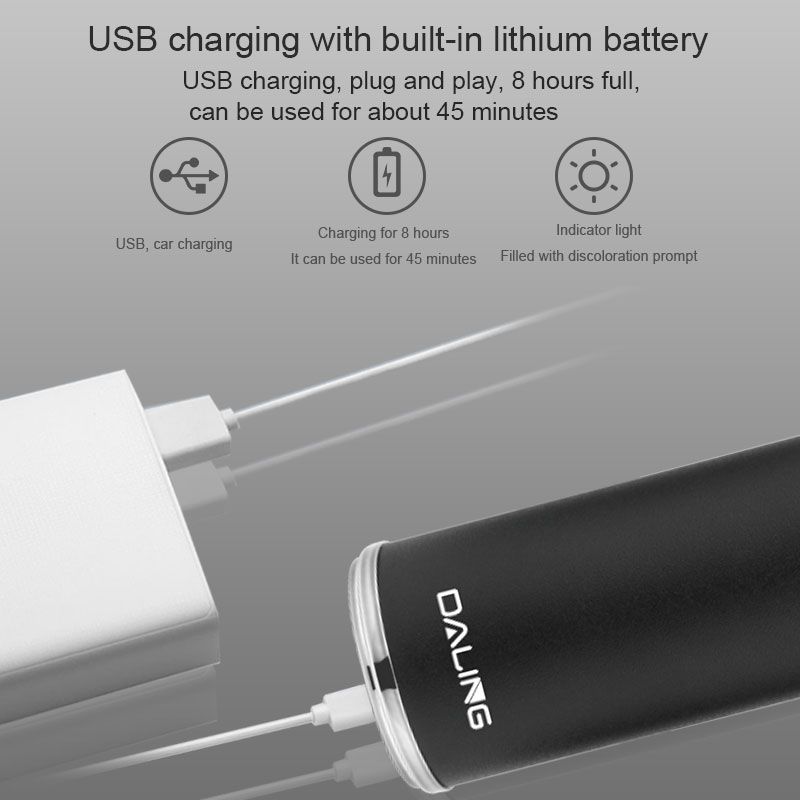 DALING Electric Nasal Hair Trimmer DALING-7009 Men's Nasal Hair Cleaning and Shaving Device, rechargeable nasal hair trimmer, wholesale for export Specification image