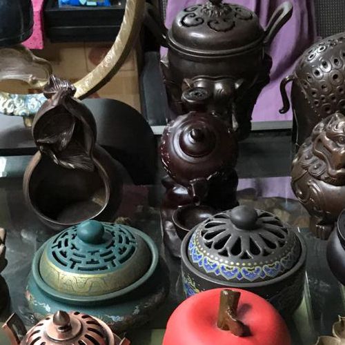 Copper Incense Burner Middle Number