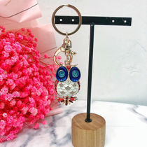 Alloy Owl three-piece key chain series mixed
