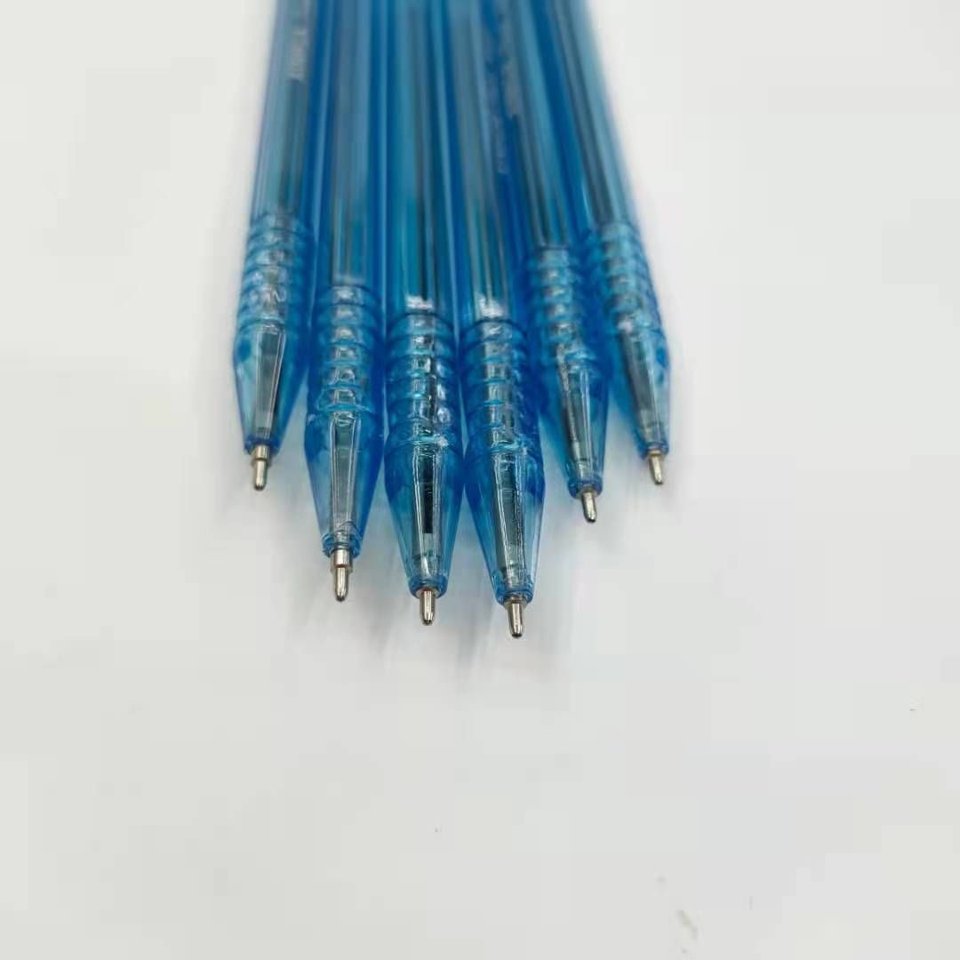 Simple ballpoint pen, plastic blue core ballpoint pen, office supplies, smooth writing details Picture