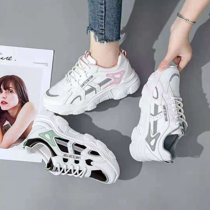 41532建超鞋业 百搭运动鞋休闲时尚春秋新款一脚蹬透气女士休闲单鞋百搭女运动鞋006