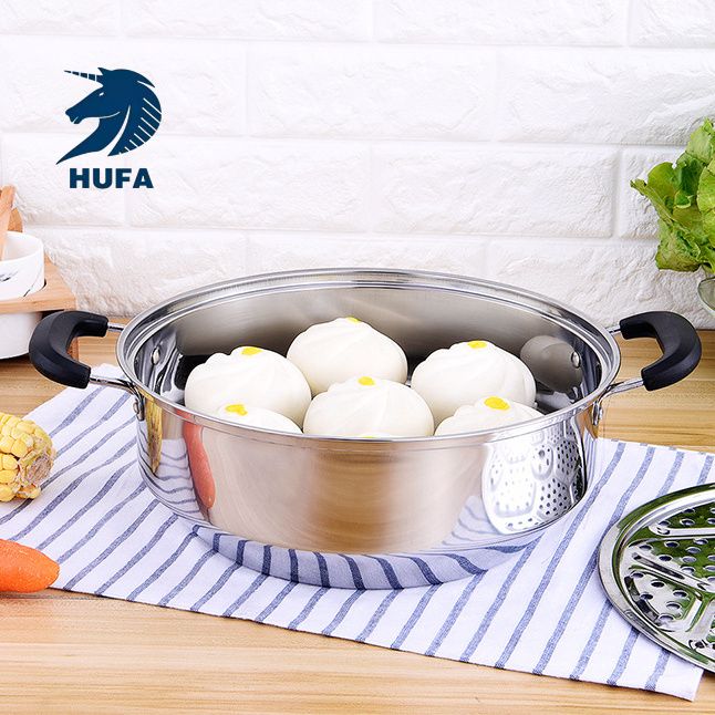 Creative gift stainless steel steamer, multi-purpose double-layer soup steamer, deepened large-capacity kitchen daily-use steamer Specification image