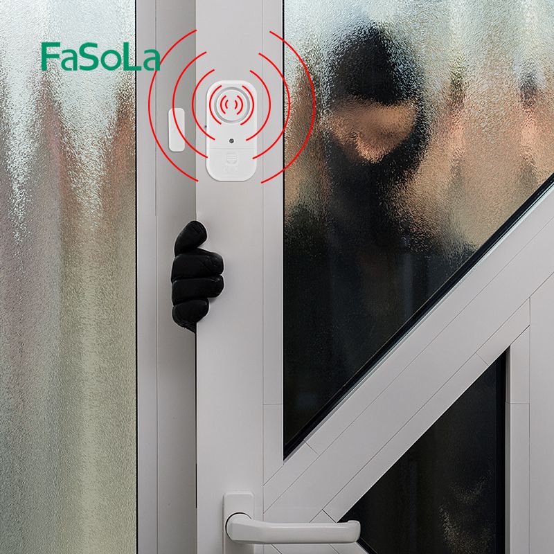 Household door and window alarm, door magnetic window anti-theft and anti-thief switch alarm, anti-thief door opening prompt Specification image