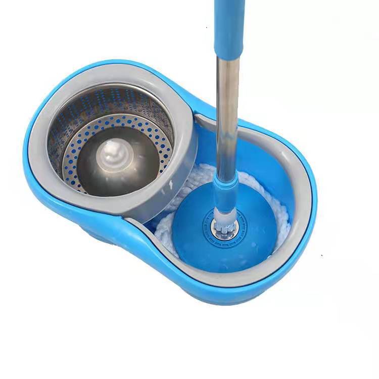 新款手压好神拖旋转拖把 家用拖把桶单桶家用懒人拖把双驱动墩布产品图