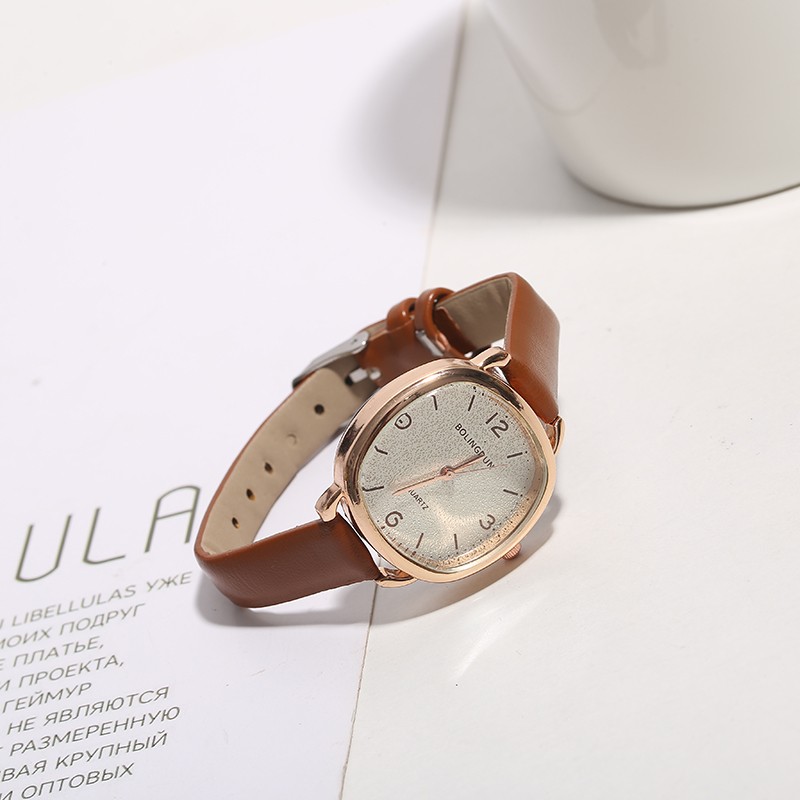 The new ladies' quartz watch with a simple square thin strap is an Instagram bestseller -1101 pic 7