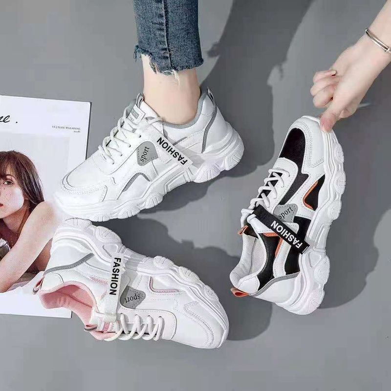 41532建超鞋业 百搭运动鞋休闲时尚春秋新款一脚蹬透气女士休闲单鞋百搭女运动鞋010