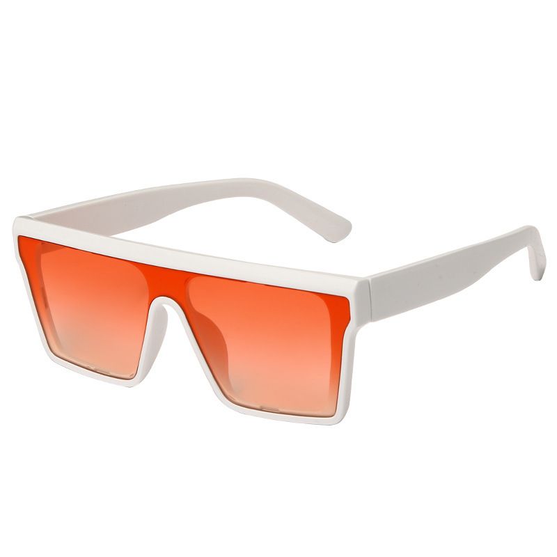 2021年新款欧美热卖方形连体大框时尚太阳镜个性遮阳墨镜跨境眼镜