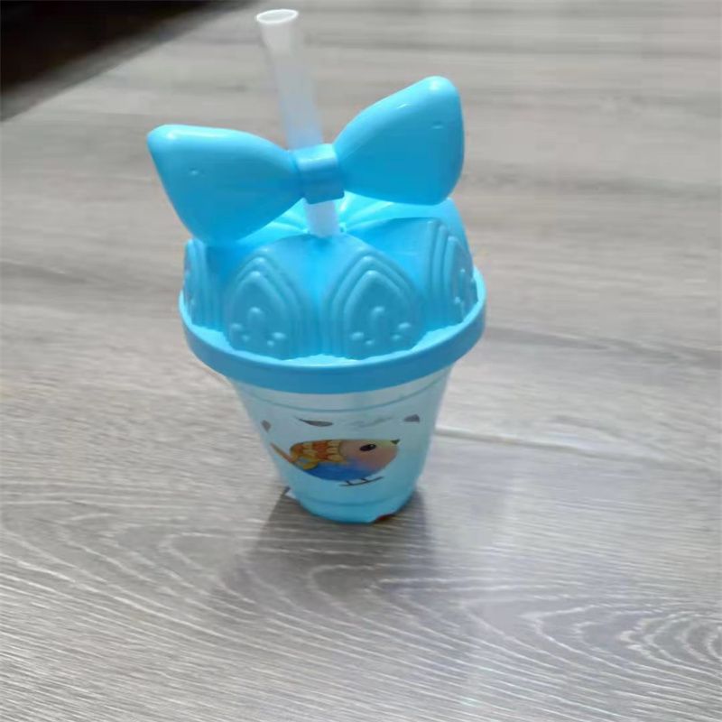 Factory direct sales new large capacity plastic cup with straw sports kettle male and female students fitness water cup custom LOGO 14 full figure
