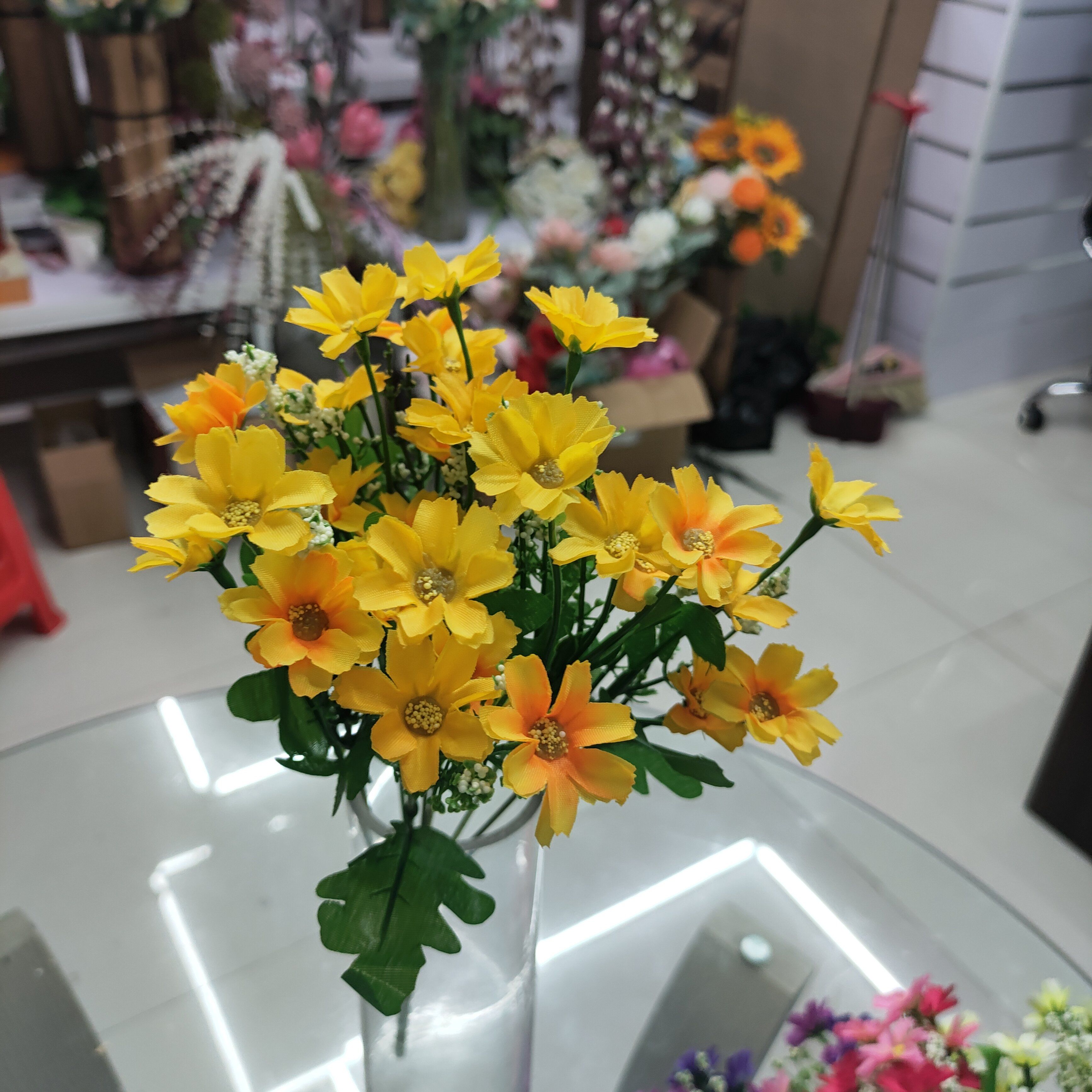 义乌市成裕仿真花小满天星黄色