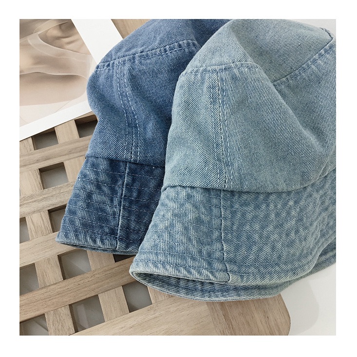 KK HAT Wide Hat Industry Cowboy fisherman hats for men and women, early spring, autumn and summer, Korean style, Japanese style, artistic, large head, shade cloth hat, basin hat details Picture