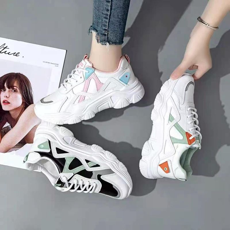 41532建超鞋业 百搭运动鞋休闲时尚春秋新款一脚蹬透气女士休闲单鞋百搭女运动鞋005