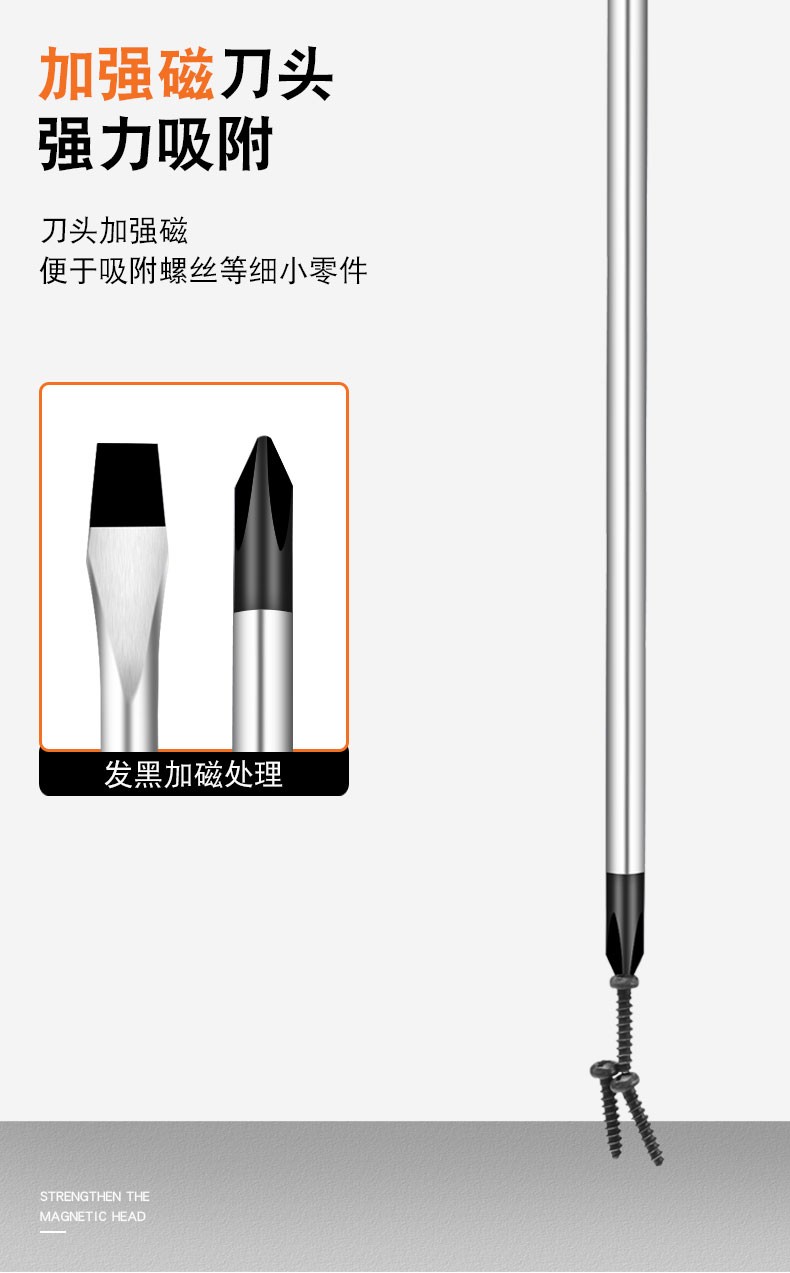 一字十字螺丝刀组合工具工业级带磁多功能起子家用开口螺丝刀套装详情图6