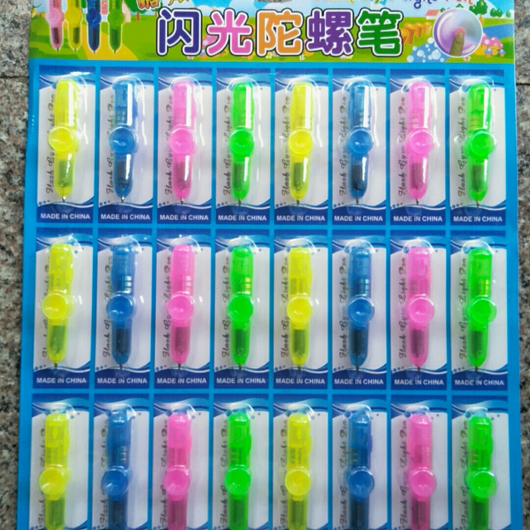 Children's toy fidget spinner light pen gift flashlight small night lamp vendor direct sales