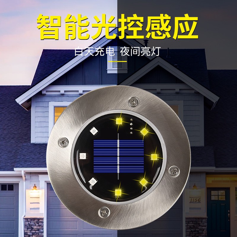 LED solar lawn lights, LED solar garden lights, LED solar ground insert lights detail image 4