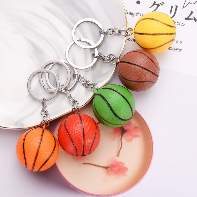 Mini basketball simulation keychain series 3