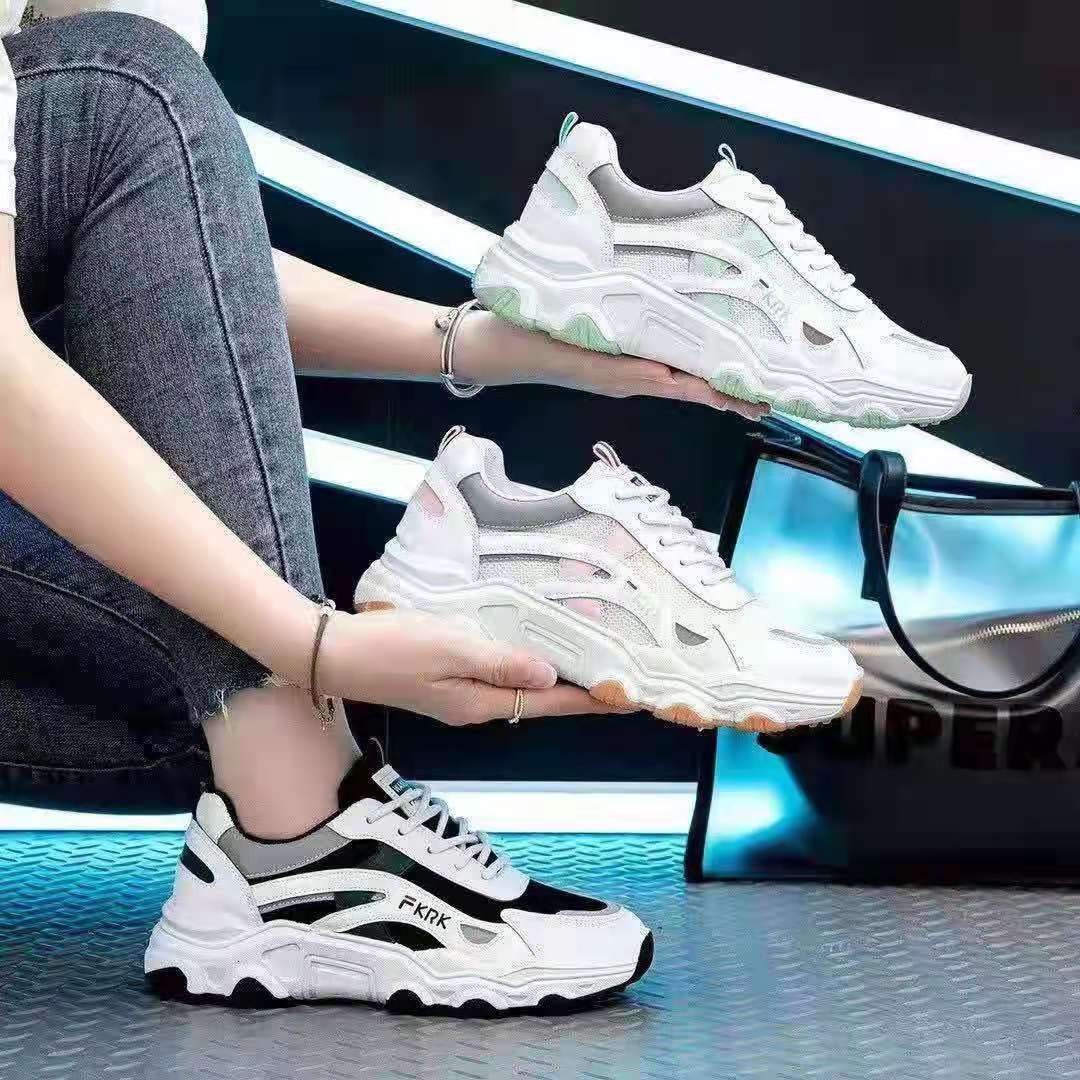 41532建超鞋业 百搭运动鞋休闲时尚春秋新款透气女士休闲单鞋百搭女运动鞋071