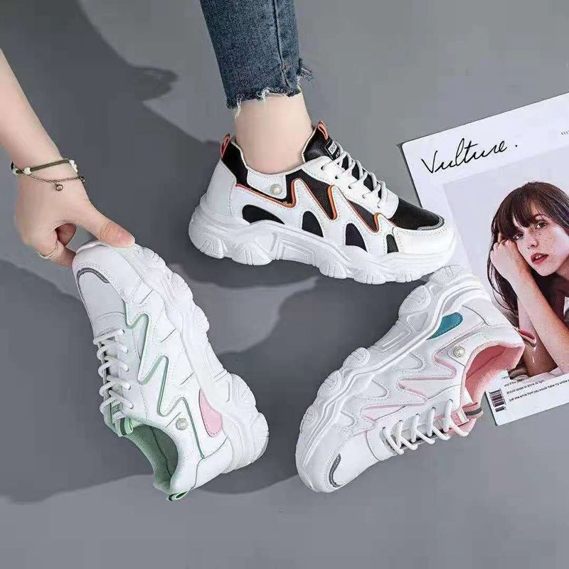 41532建超鞋业 百搭运动鞋休闲时尚春秋新款透气女士休闲单鞋百搭女运动鞋081