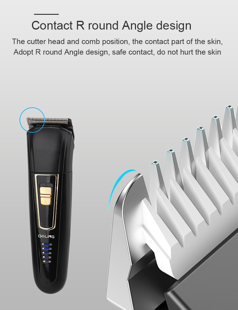 DALING Electric shaver, reciprocating beard razor, DALING-9001 three-in-one multi-functional rechargeable Razor, men's hair clipper, wholesale for export detail image 7
