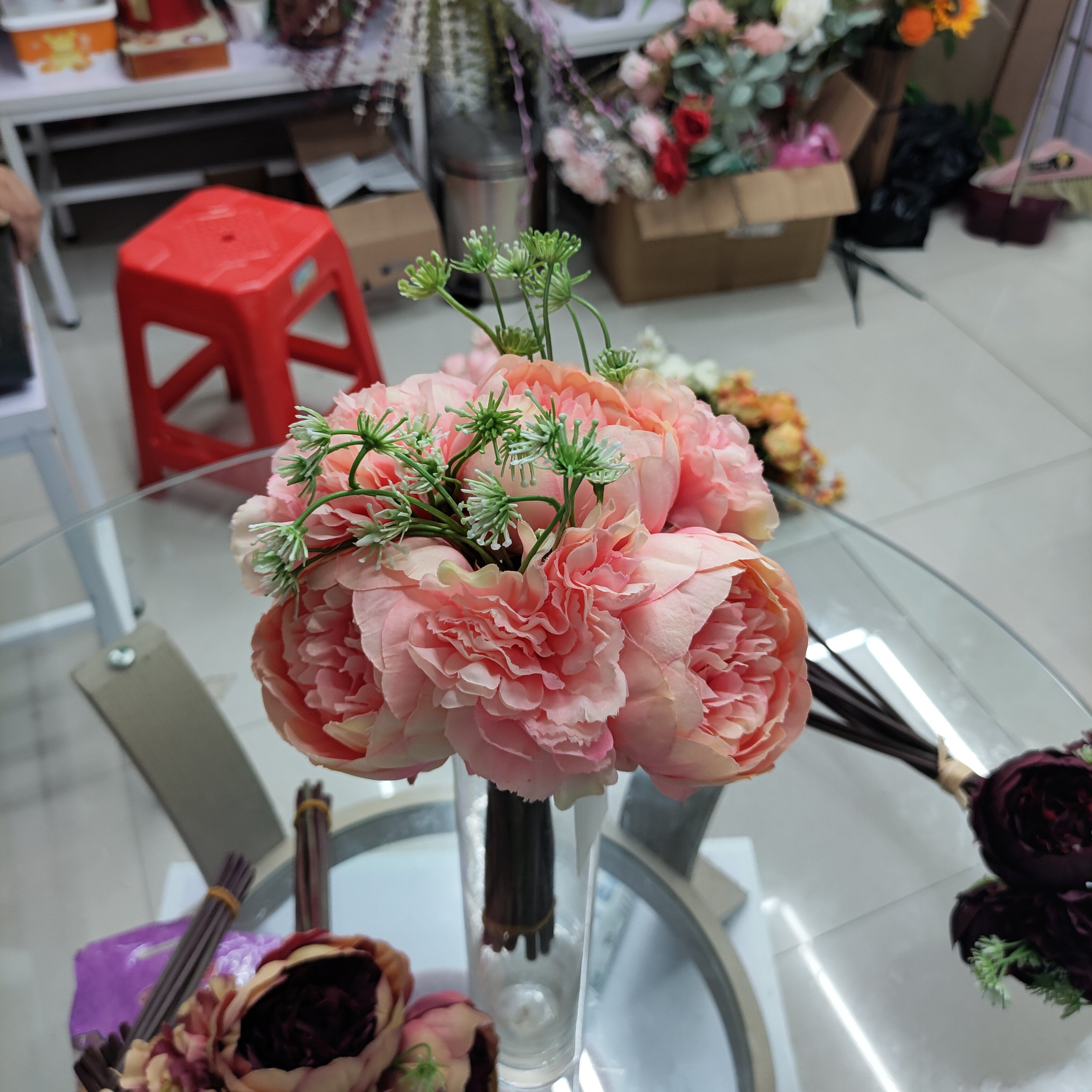 6 Hot-selling premium items in 2023, hand-held peony pink