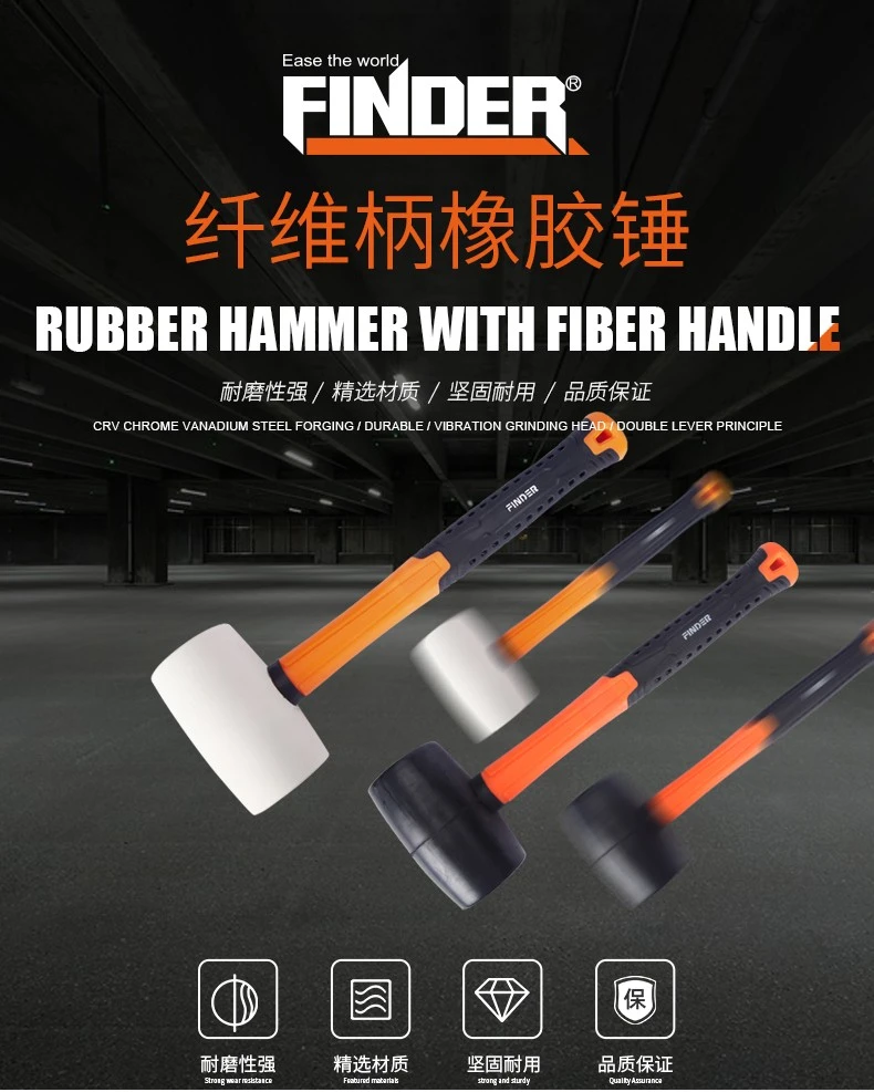 Rubber hammers for tiling, floor installation, shockproof rubber hammers, soft rubber hammers, slightly elastic rubber hammers, tapping hammers detail image 1