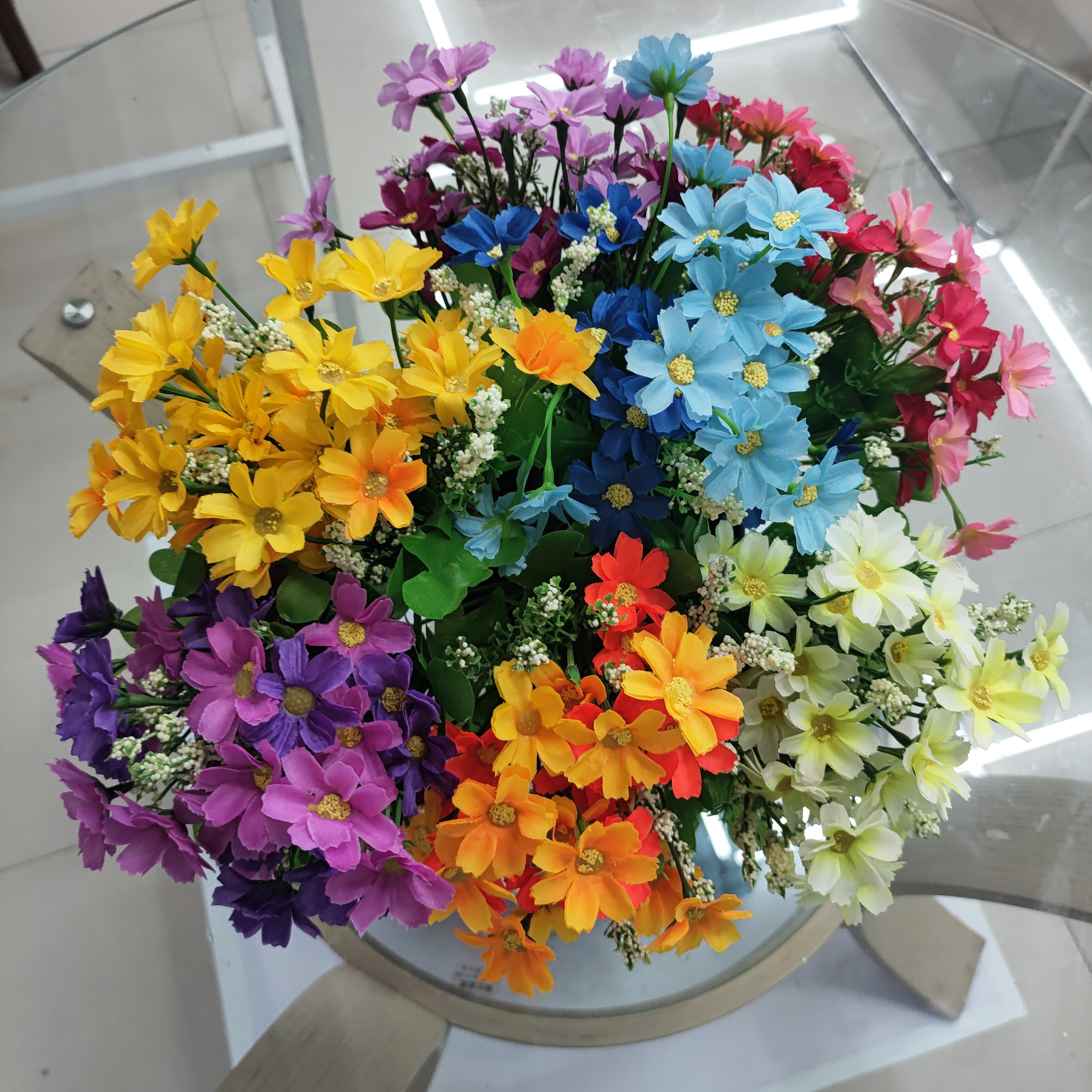 小满天星蓝色义乌市成裕仿真花详情图2
