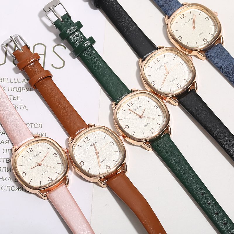 The new ladies' quartz watch with a simple square thin strap is an Instagram bestseller -1101