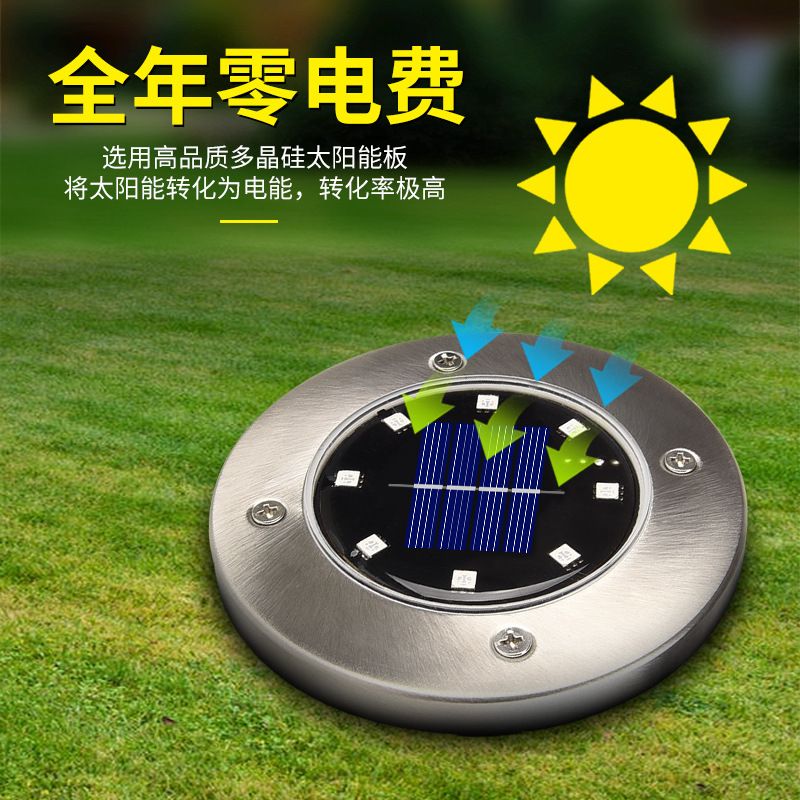 LED solar lawn lights, LED solar garden lights, LED solar ground insert lights Specification image