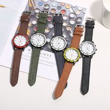 新款男士石英表 简约皮带腕表 创意韩版ins爆款手表