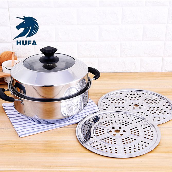 Creative gift stainless steel steamer, multi-purpose double-layer soup steamer, deepened large-capacity kitchen daily-use steamer