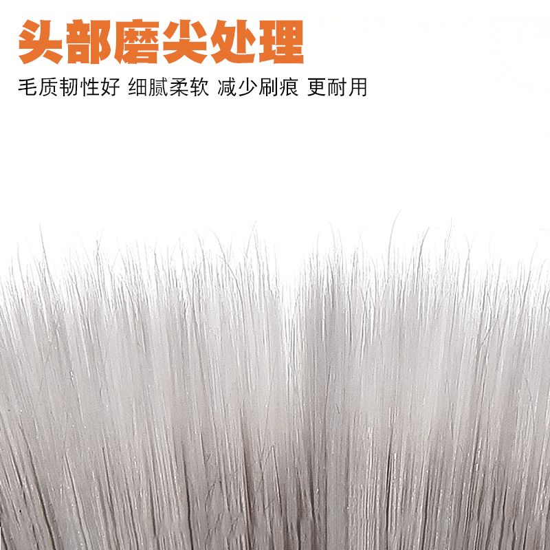 Discoverer: Paint brush, industrial small bristle brush, coating brush, seamless row brush, car dust sweeping and cleaning, imitation pig hair brush details Picture