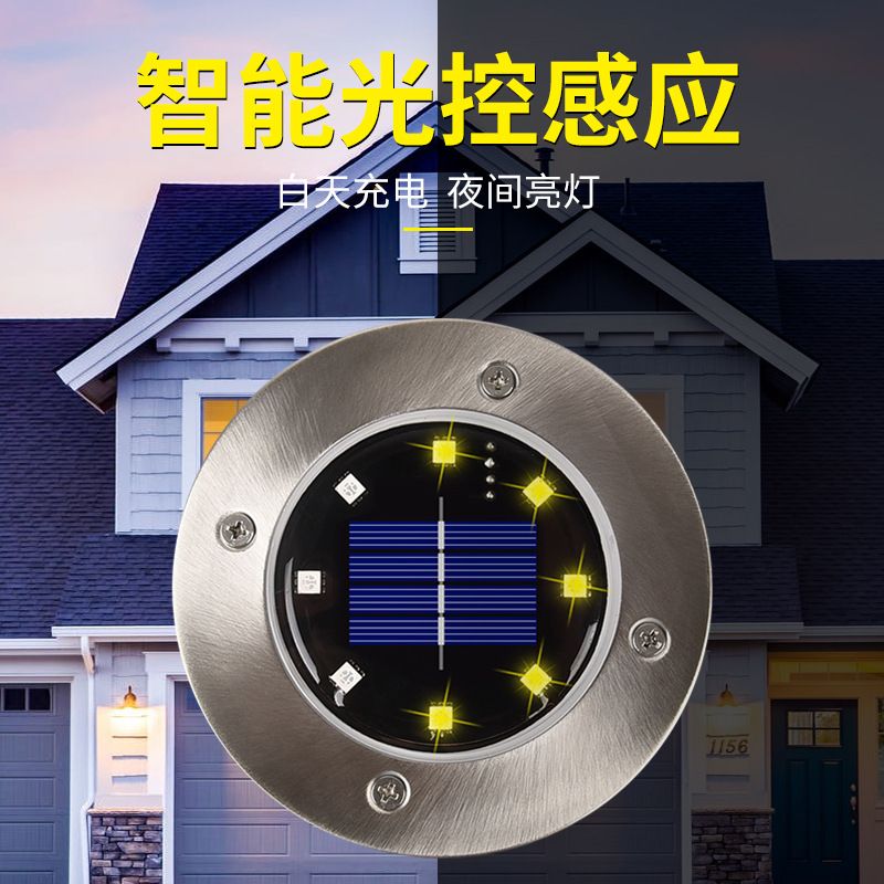 LED solar lawn lights, LED solar garden lights, LED solar ground insert lights details Picture
