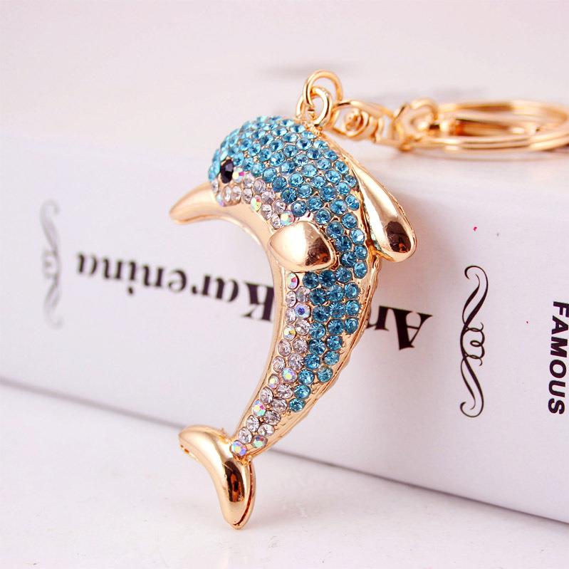 Point drill Dolphin alloy keychain series mix 3