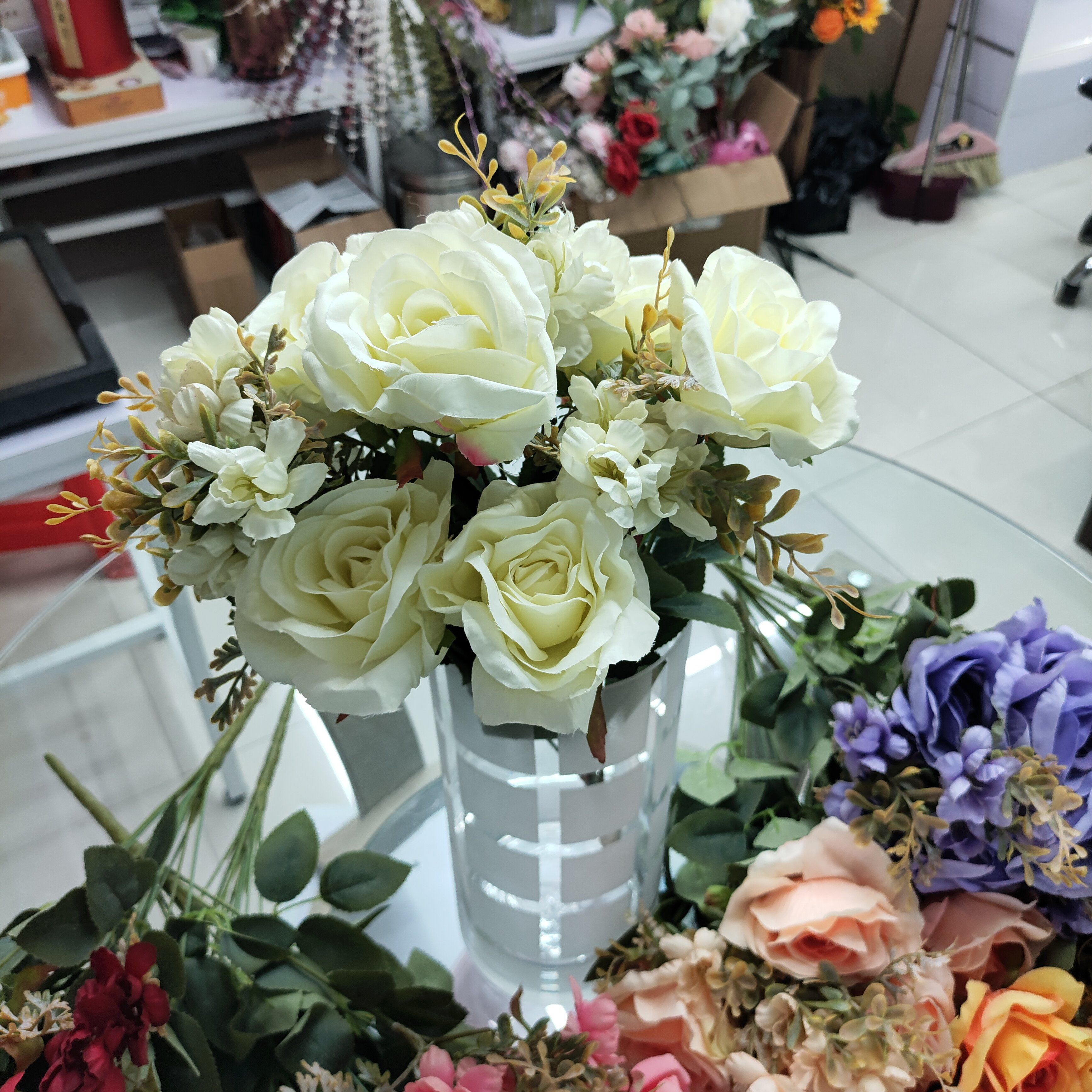 Yiwu chengyu simulación flor 11 cabezas de mae mae