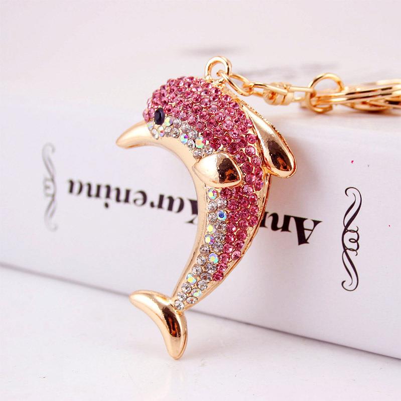 Point drill Dolphin alloy keychain series mix 4