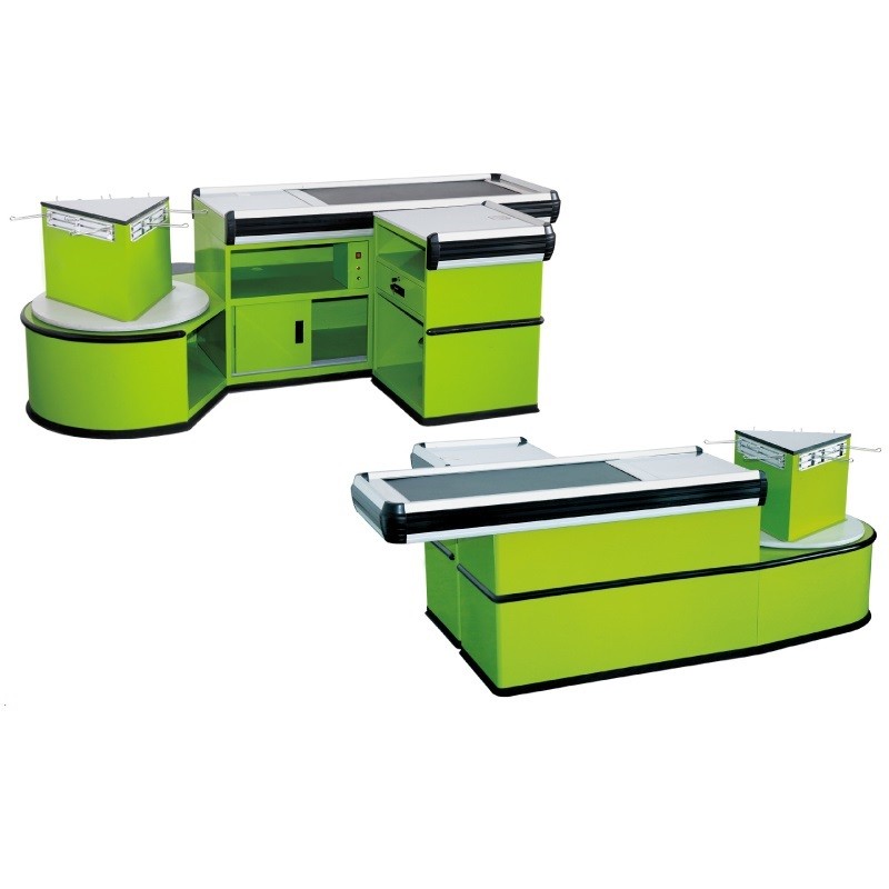 Supermarket checkout counter, convenience store checkout counter, shopping mall checkout counter, supermarket checkout cabinet detail image 3