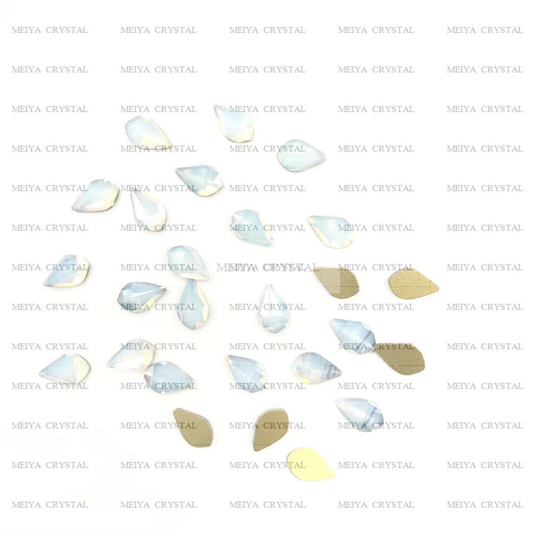 Nail drill flat-bottomed drill peach leaf iridescent AB protein iridescent drill girls love details Picture