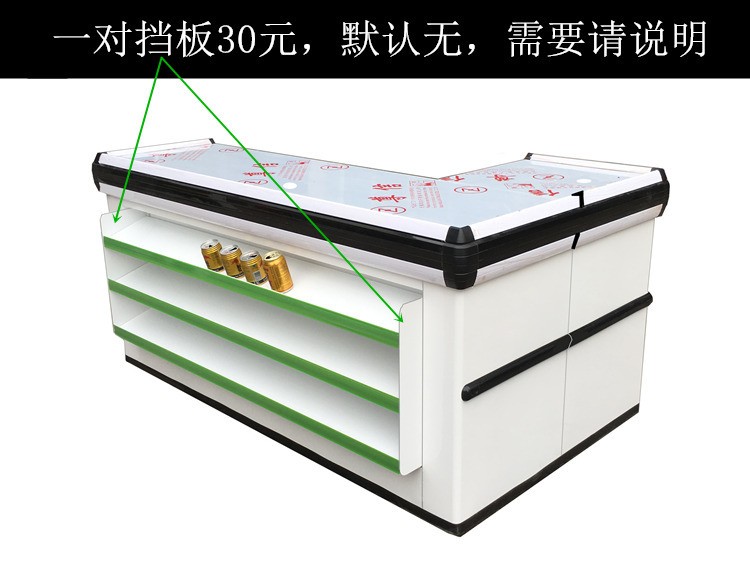Supermarket cash register, supermarket payment counter, convenience store corner, snack store, baby store, stainless steel cash register counter detail image 7