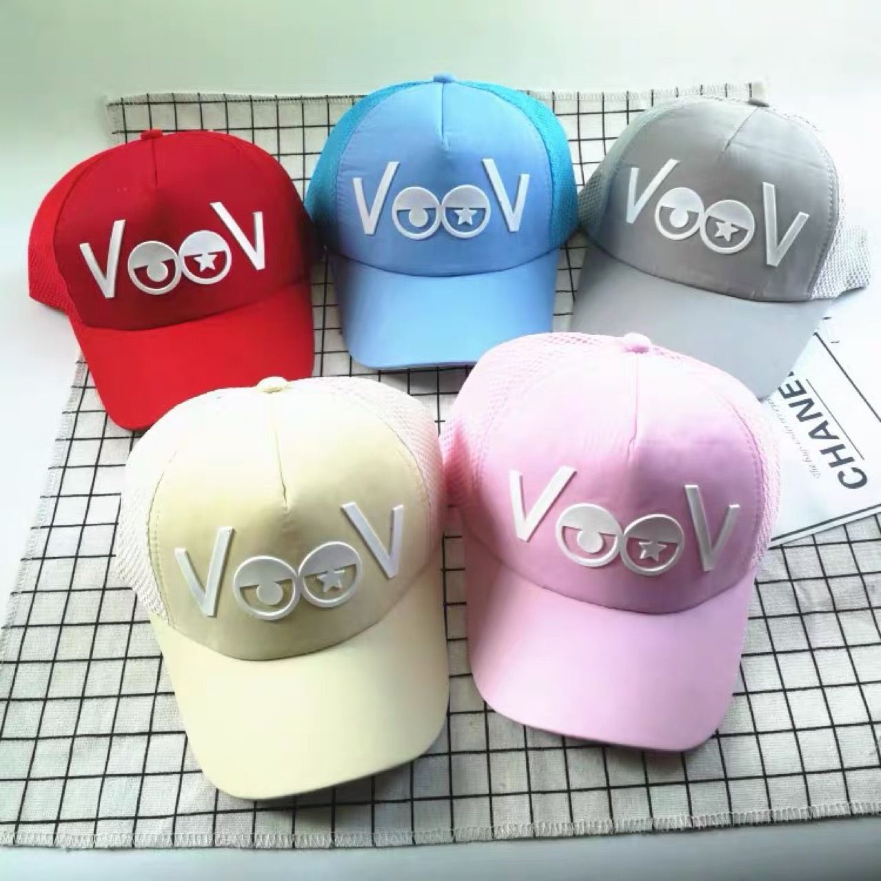 Korean Version Of Children's Cartoon Net Hat Baby Breathable Duck Hat Boys And Girls Shade Hat Kindergarten Children Baseball Cap 14