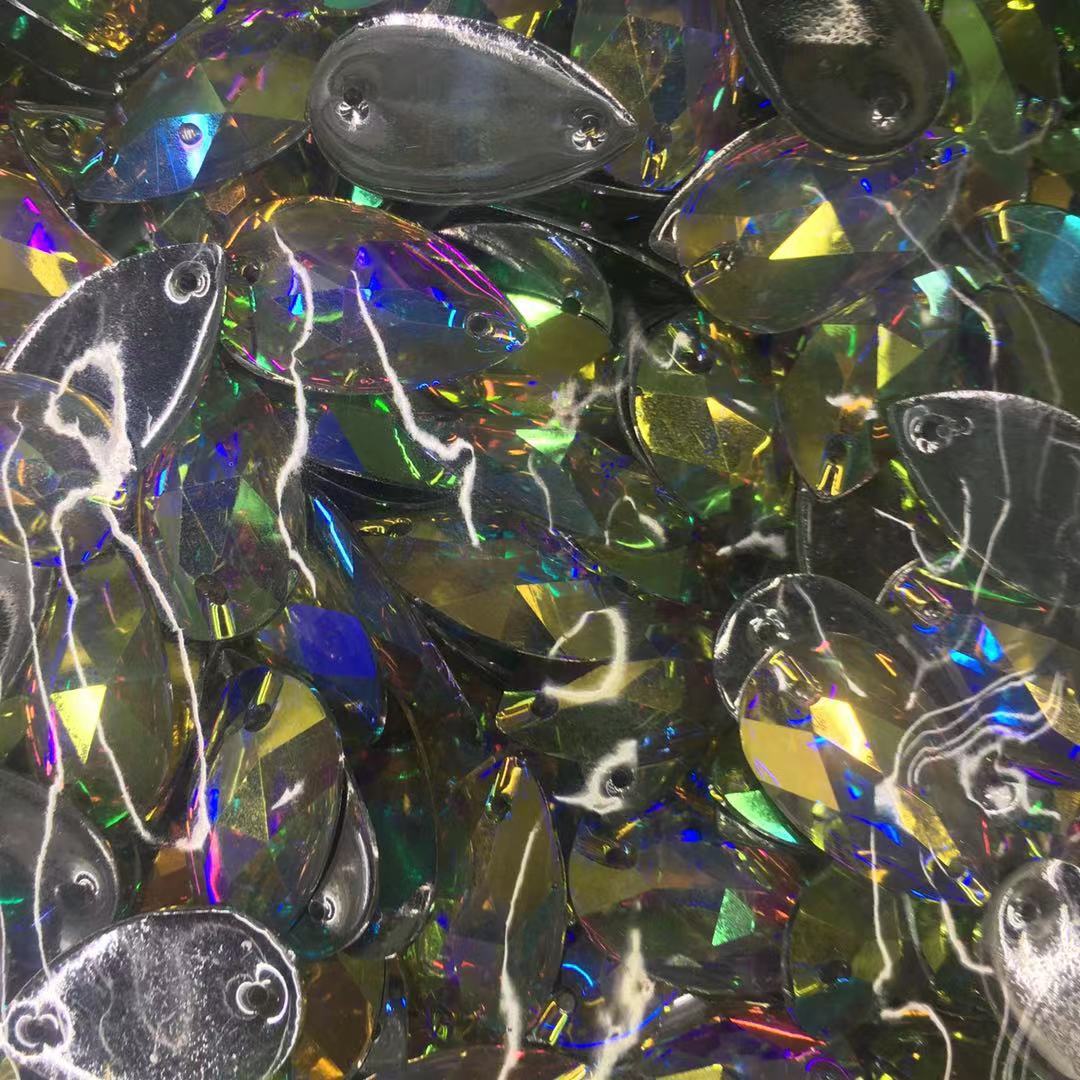 9*12亚克力树脂钻服装辅料二大钻饰厂家直销