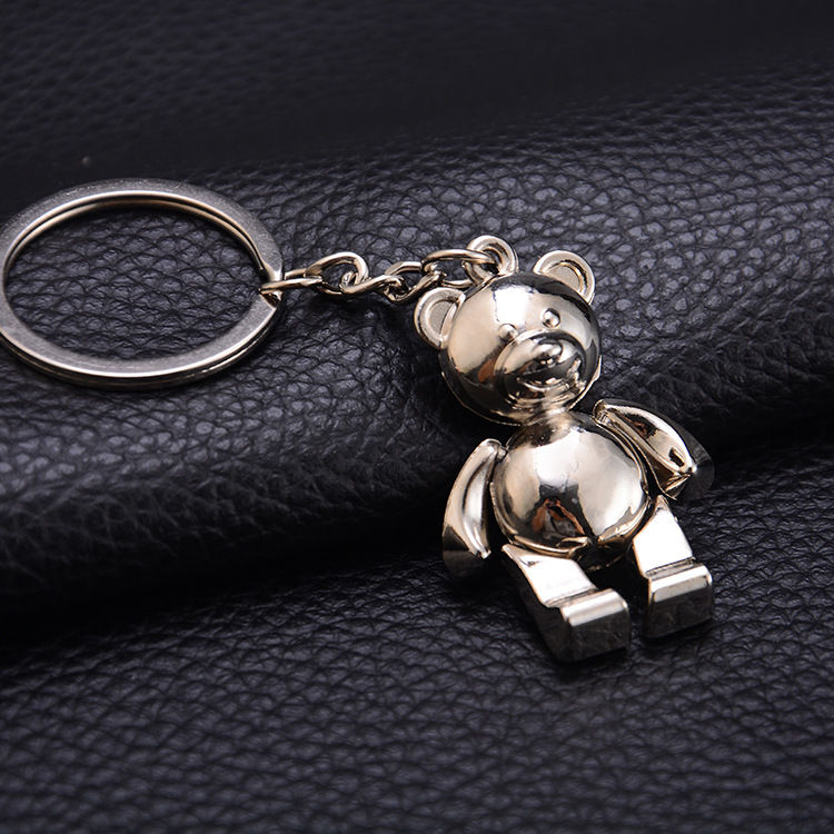 Alloy couple bear keychain series mixed
