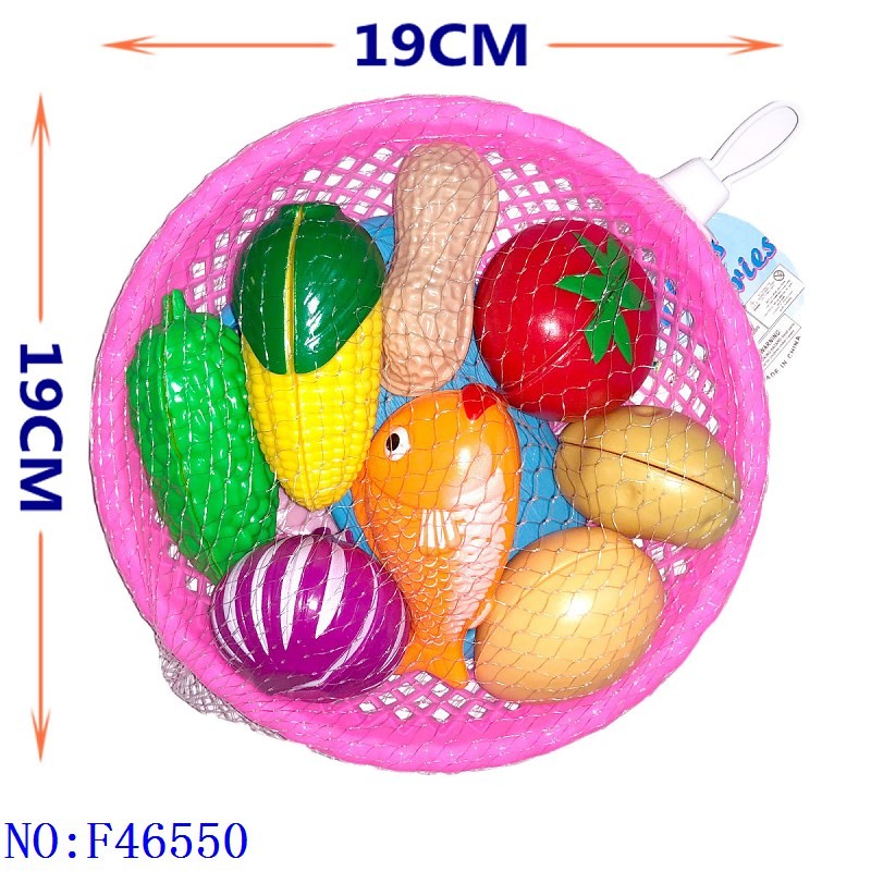 蔬菜鱼鸡蛋切切乐玩具 餐厨具角色扮演益智仿真男孩女孩厨房玩具跨境专供义乌小商品外贸批发 F46550详情图3
