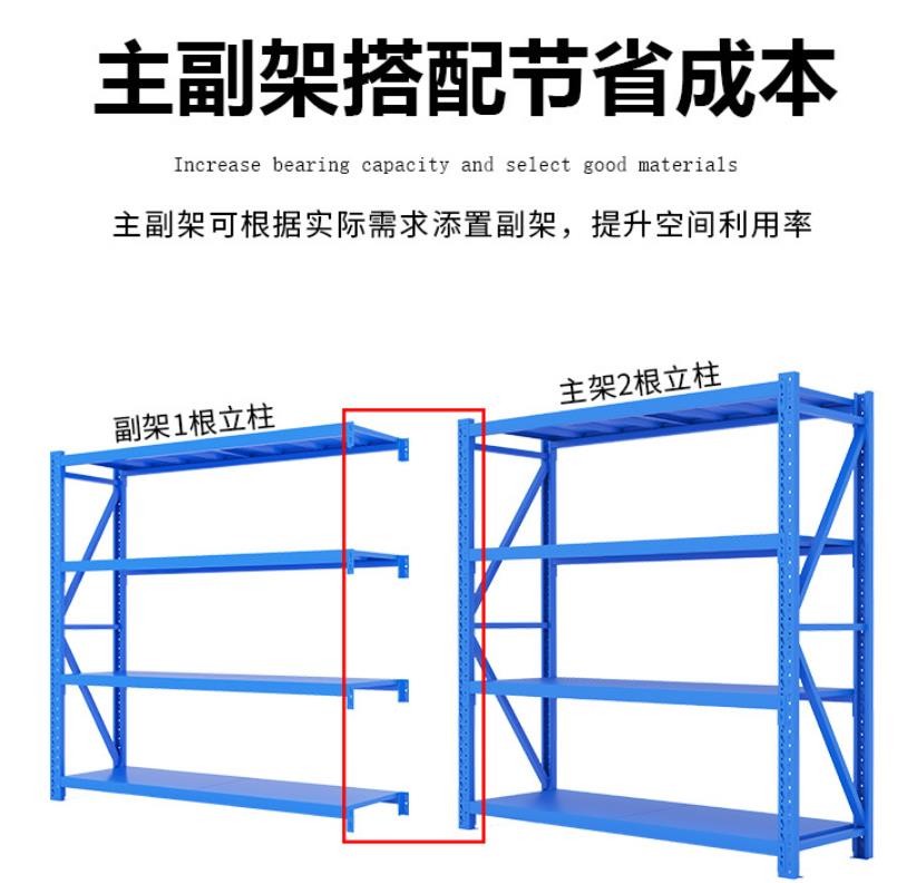 仓库货架 轻型 中型仓储货架 家用库房仓库展示置物架 多重展示仓库货架详情图2