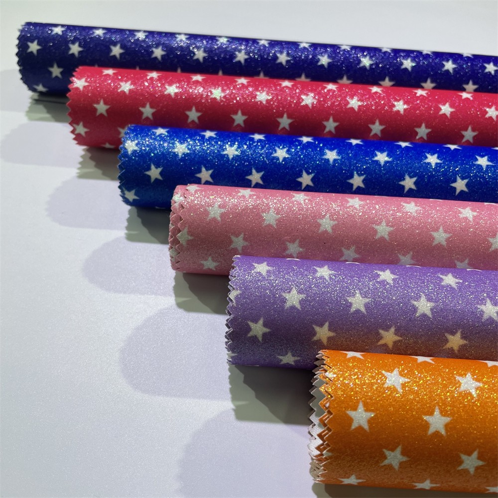 PU seven-color printed glitter gold glitter powder luggage, leather fabric, shoe material, pearlescent sequined cosmetic bag detail image 6