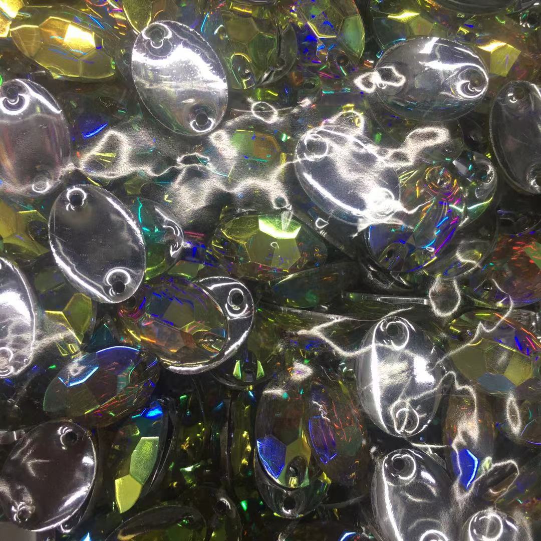 手缝亚克力树脂钻服装辅料二大钻饰厂家直销