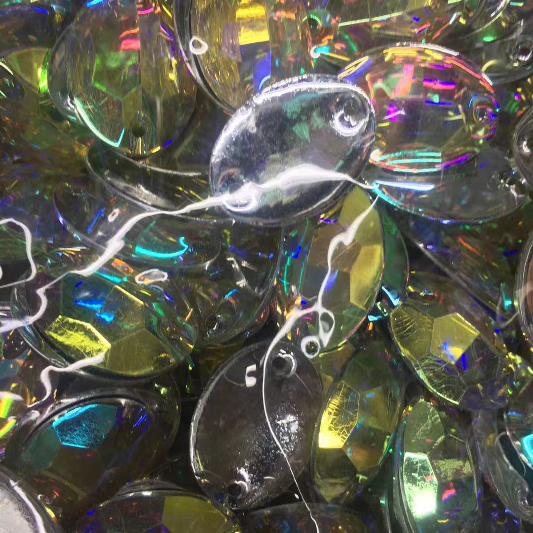 平面亚克力树脂钻服装辅料二大钻饰厂家直销