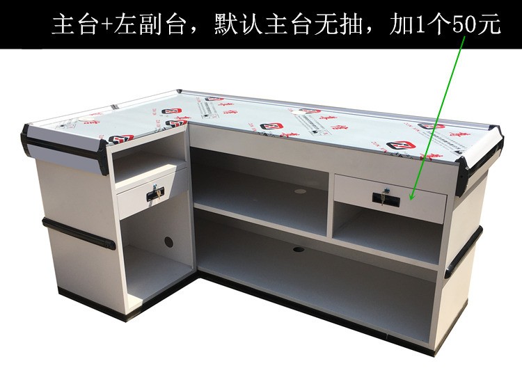 Supermarket cash register, supermarket payment counter, convenience store corner, snack store, baby store, stainless steel cash register counter detail image 8