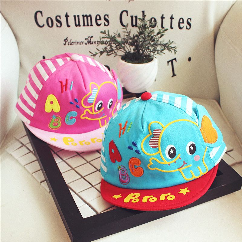 Korean Children's Cartoon Net Hat Baby Breathable Duck Hat Boys And Girls Shade Hat Kindergarten Children Baseball Cap 2