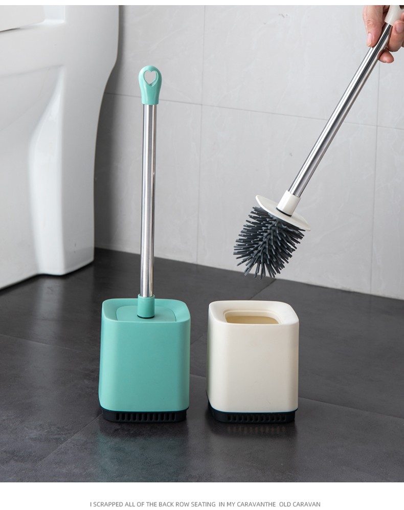 软毛马桶刷 无死角免打孔壁挂马桶清洁刷子 家用卫生间清洁套装详情图15